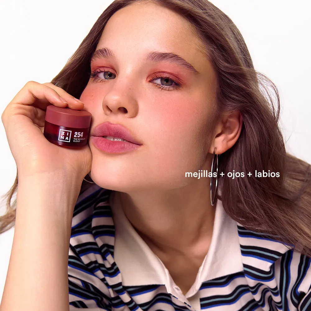 3INA No-Rules Cloud 254 blush pot 3-en-1 fini poudre