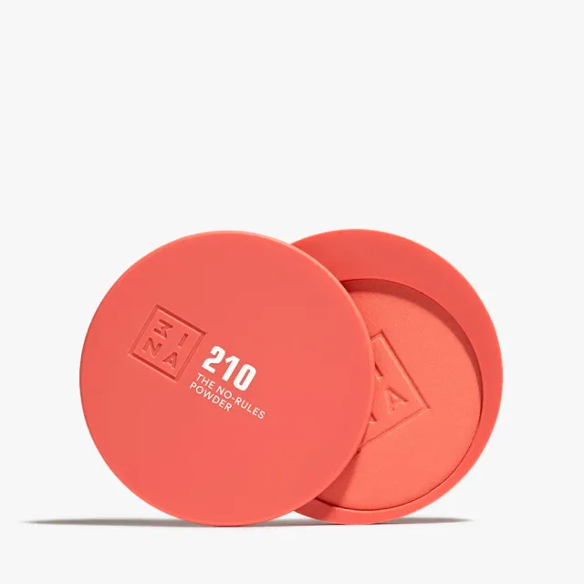 3INA The No-Rules Powder 210 Blush 3-en-1 sans talc