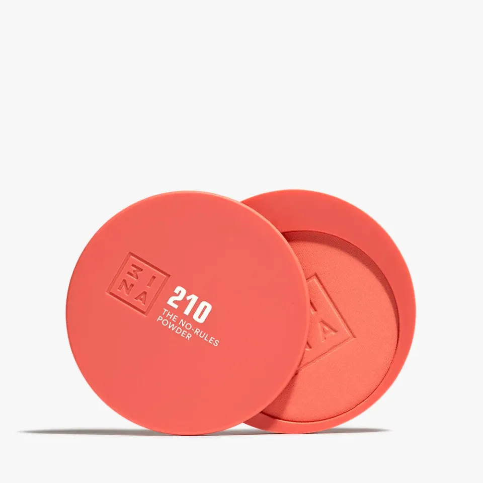 3INA The No-Rules Powder 210 Blush 3-en-1 sans talc