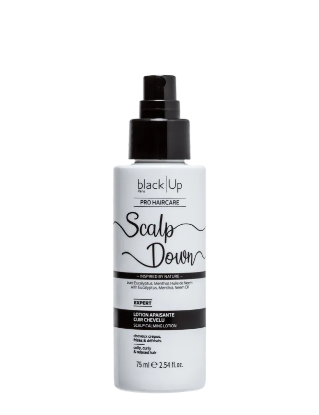 Black Up Scalp Down lotion apaisante cuir chevelu menthol
