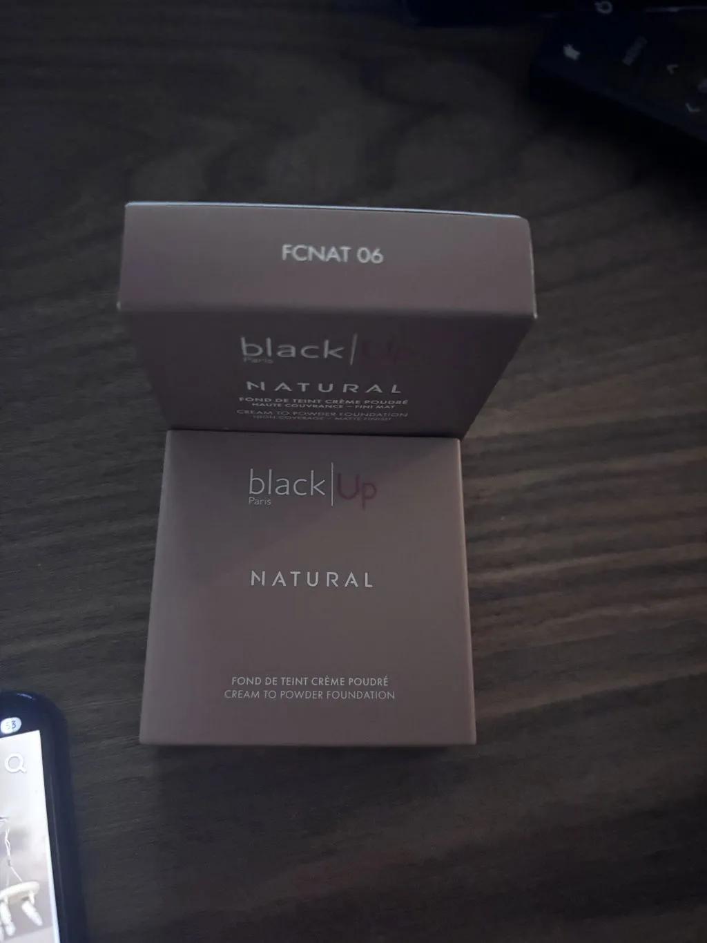 Black Up Crème Poudré fond de teint mat teinte FCNAT01