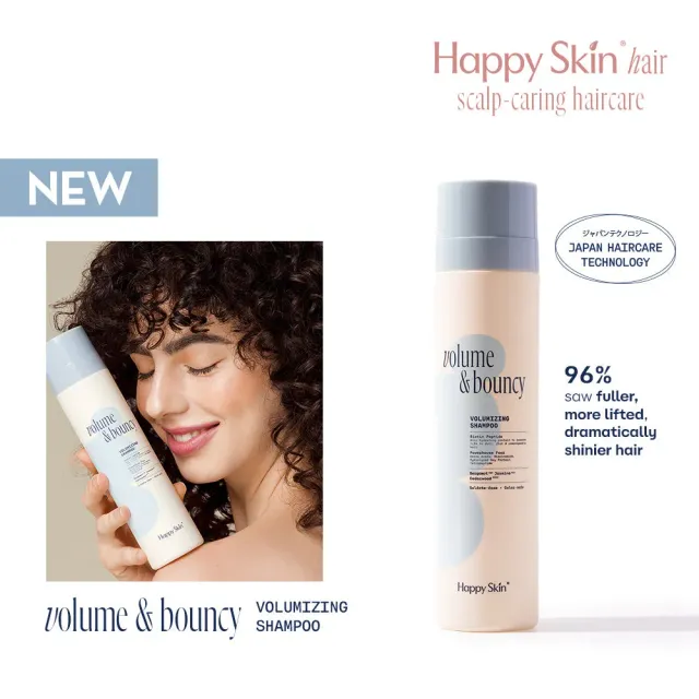 Happy Skin Hair Volume & Bouncy shampooing volumateur sans sulfate