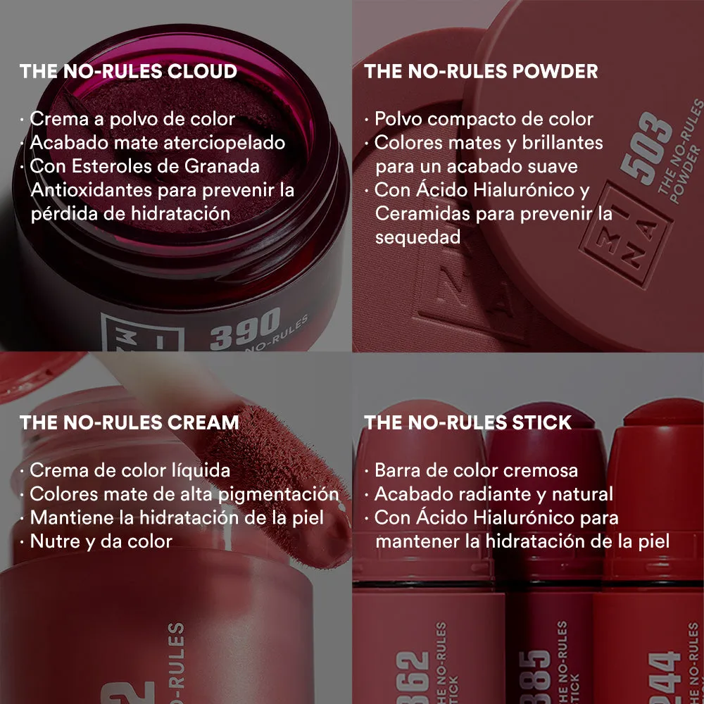 3INA No-Rules Cloud 373 blush mat 3-en-1 peau confort