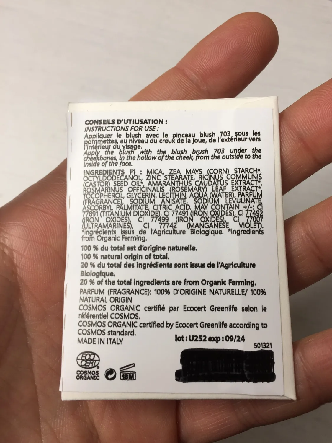 DYP Blush recharge 321 rosé bio naturel