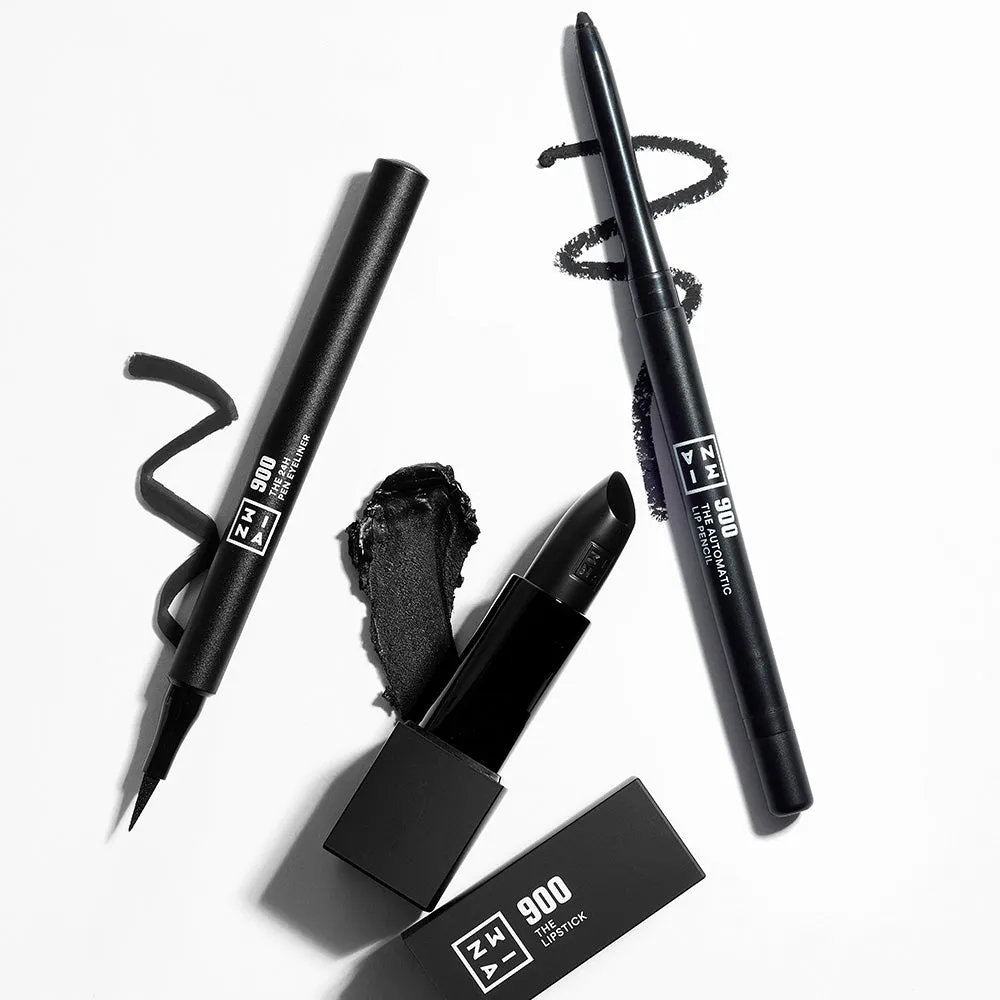 3INA The 900 Look Kit maquillage noir mat 3 pièces