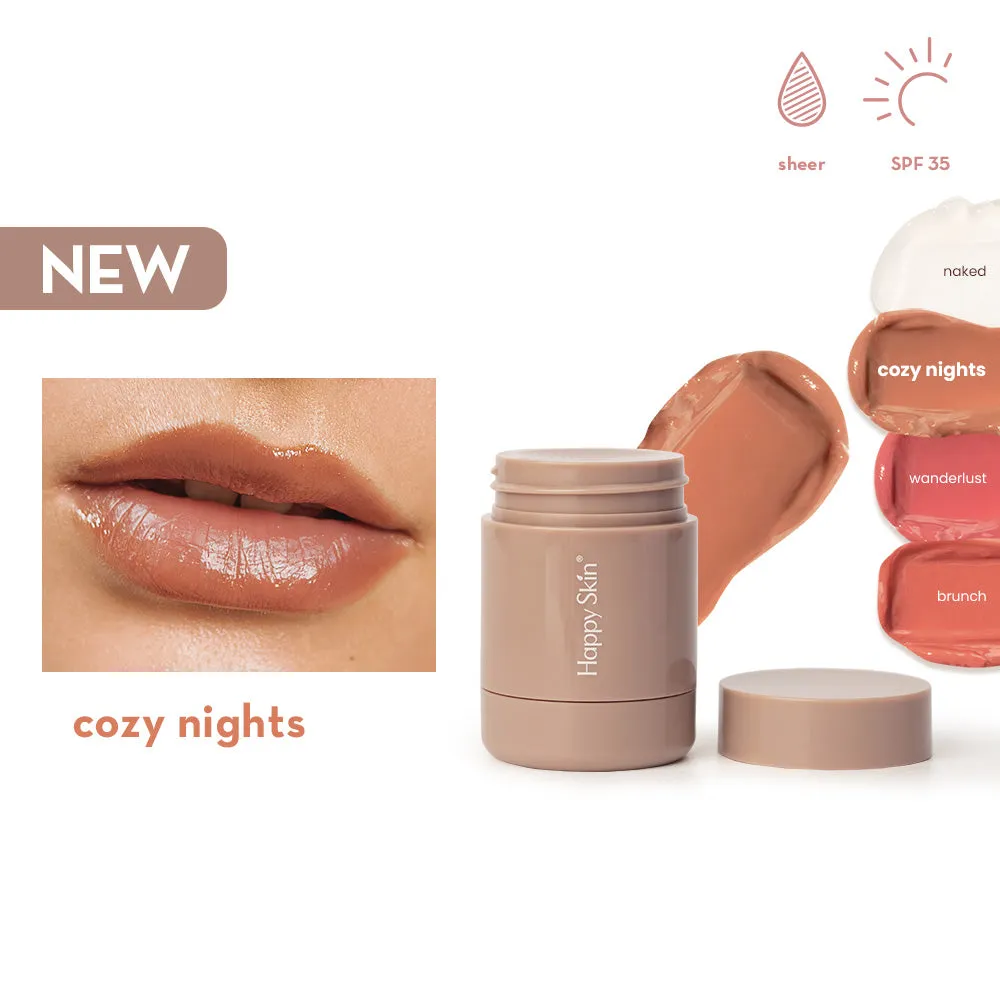 Happy Skin Hydro-Peptide Lip Treatment Twist Pod soin lèvres SPF35