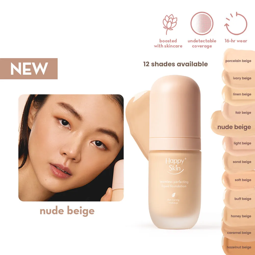 Happy Skin Off Duty Perfect Base Duo fond de teint Nude Beige mat