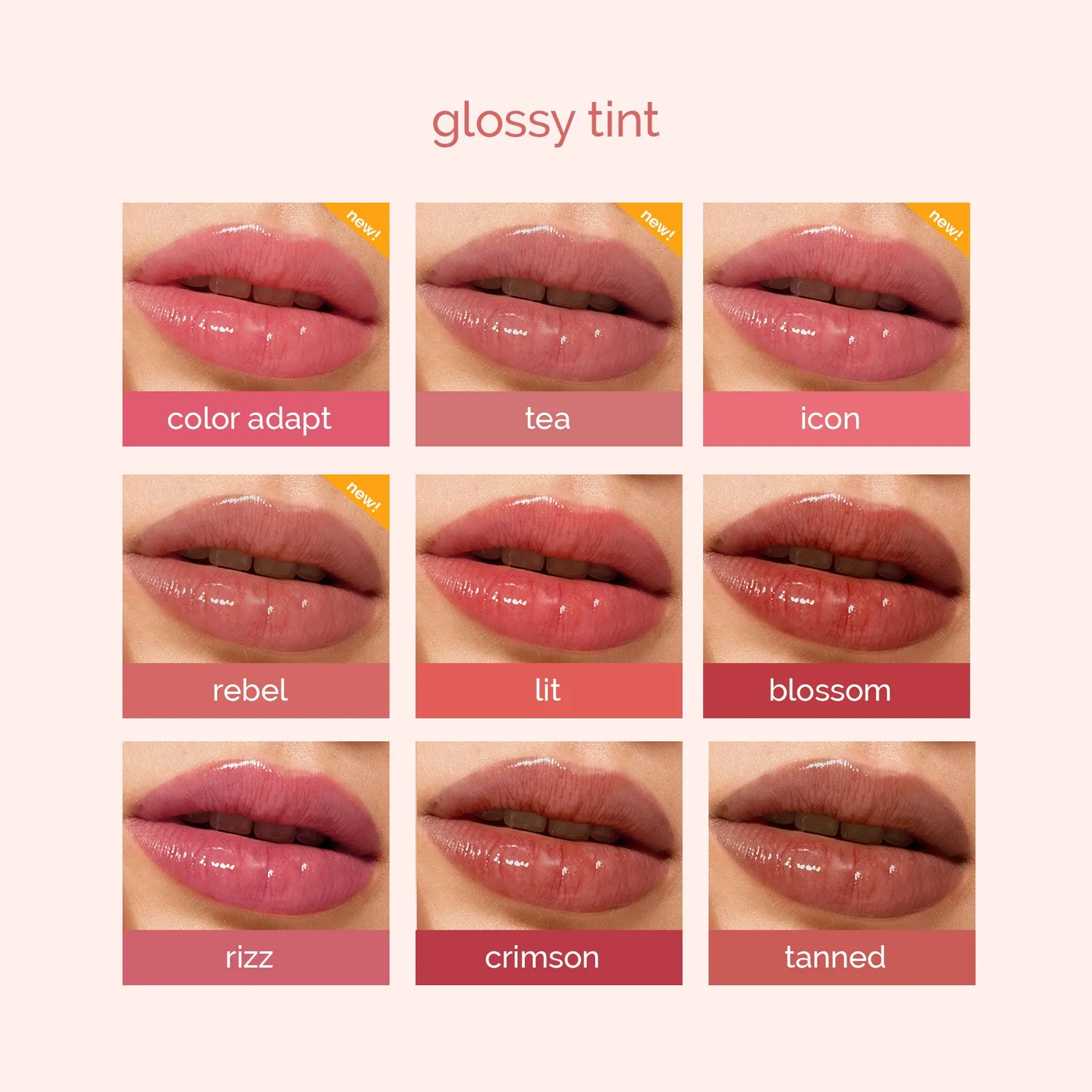 Generation Happy Skin Glossy Tint gloss teinte Crimson