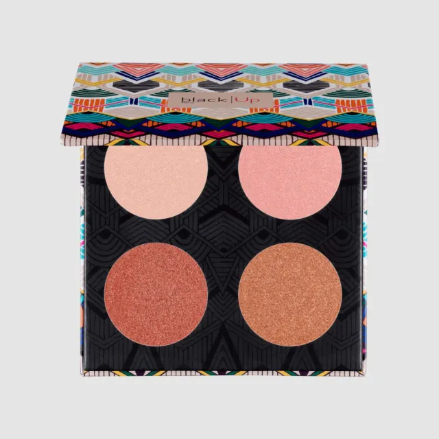 Black Up Universal Highlighter Palette enlumineur 4 teintes