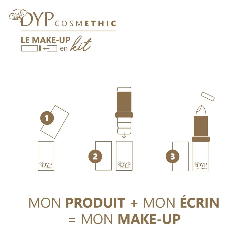 DYP Cosmethic Ecrin Stick 404 bois rechargeable vide
