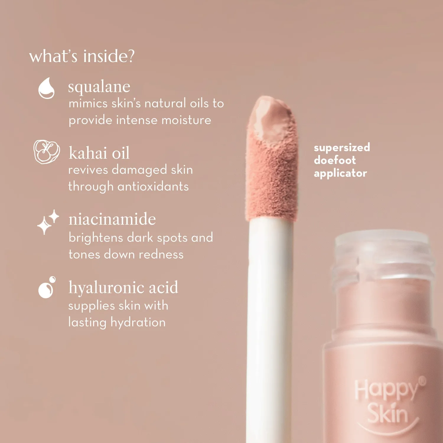 Happy Skin Second Skin Serum anti-cernes correcteur vert hydratant