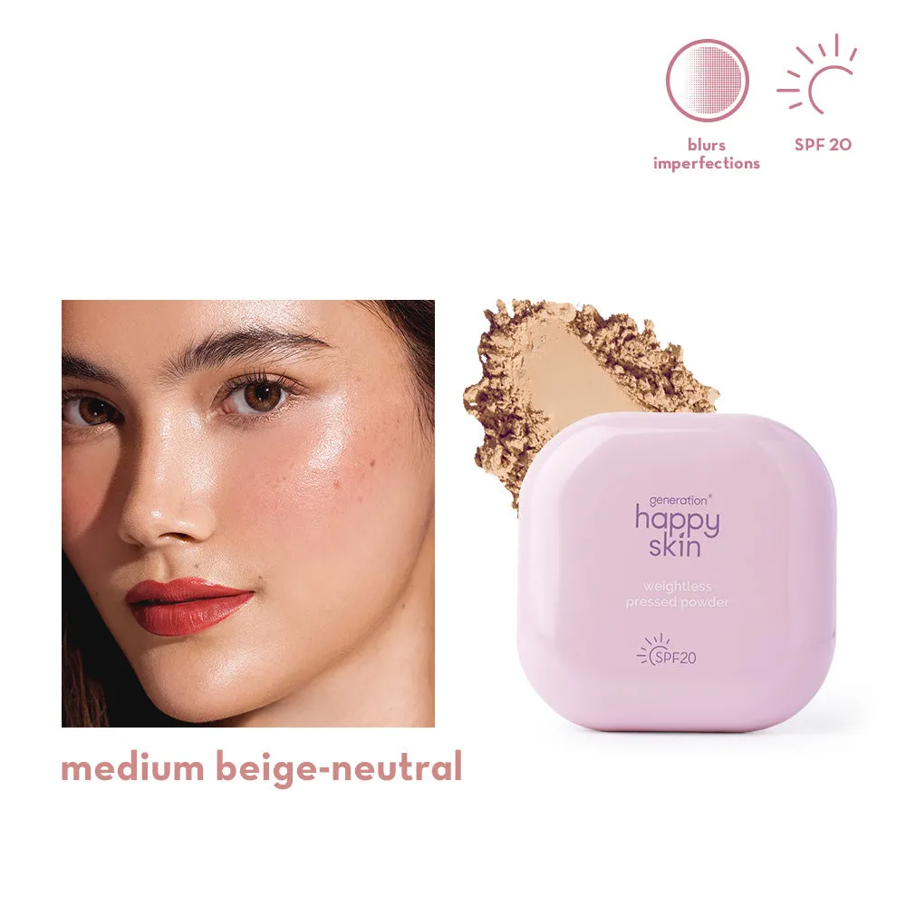 Happy Skin Weightless poudre compacte Light Beige Neutral SPF20