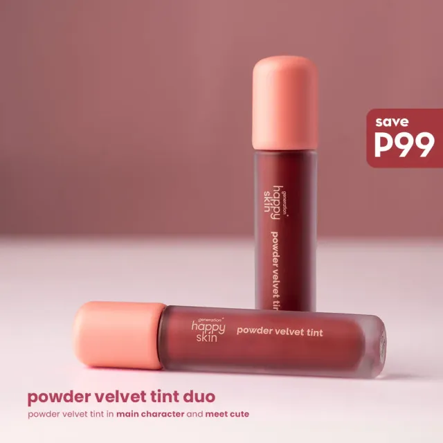 Happy Skin Generation duo tints lèvres velours 2 teintes