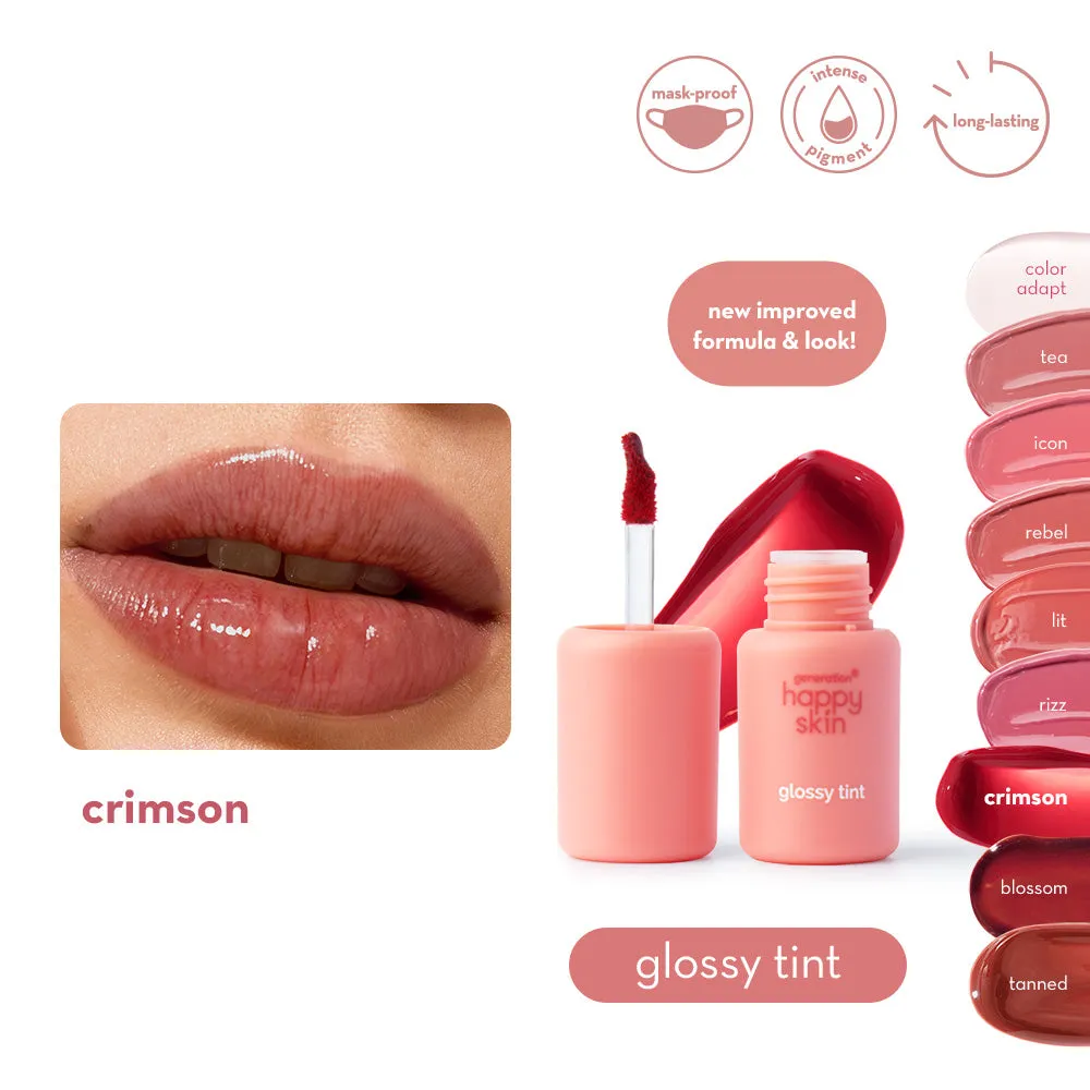 Generation Happy Skin Glossy Tint gloss teinte Crimson