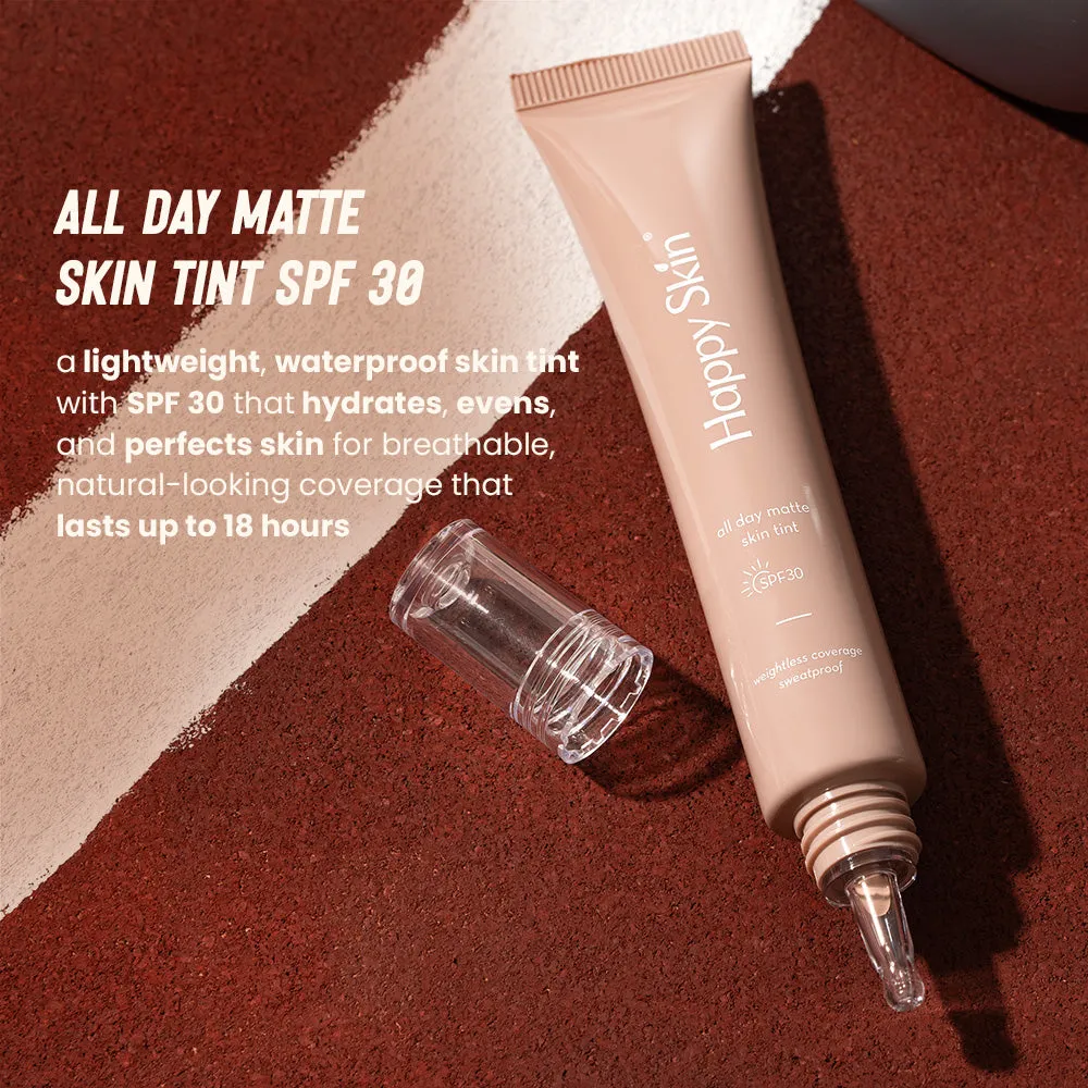 Happy Skin All Day Matte teinte visage SPF30 porcelain beige