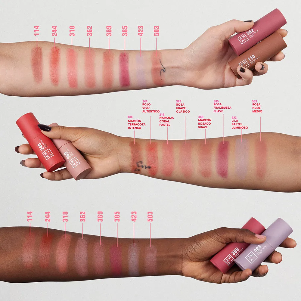 3INA The No-Rules Stick 503 stick blush 3-en-1 hydratant