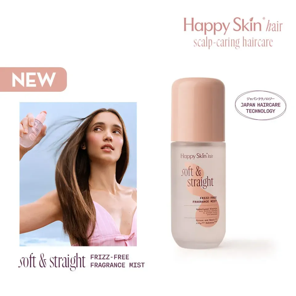 Happy Skin Soft Straight brume cheveux anti-frisottis parfumée