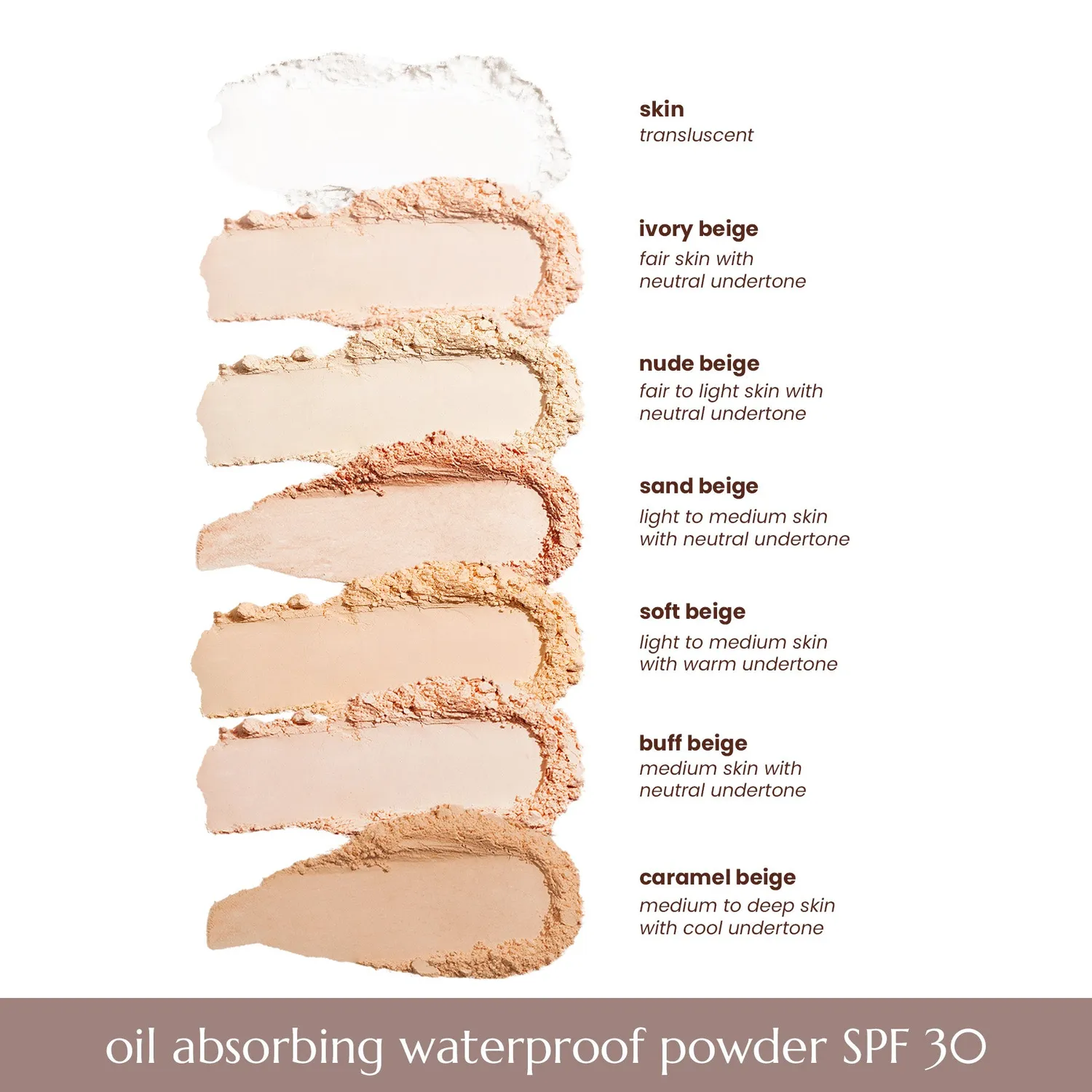 Happy Skin Oil Absorbing Waterproof Powder poudre SPF 30 Skin