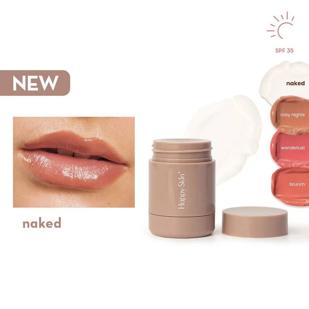 Happy Skin Hydro-Peptide Lip Treatment Twist Pod soin lèvres SPF35