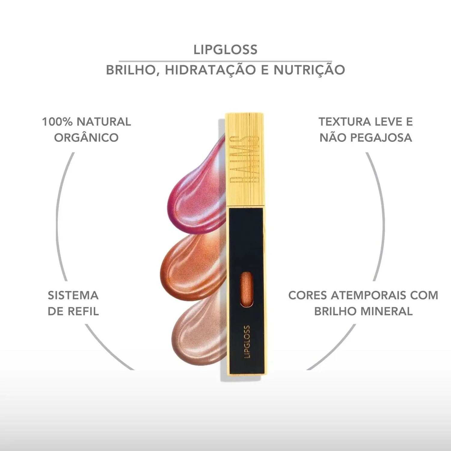 Baims Lipgloss gloss bambou 6 ml nacré