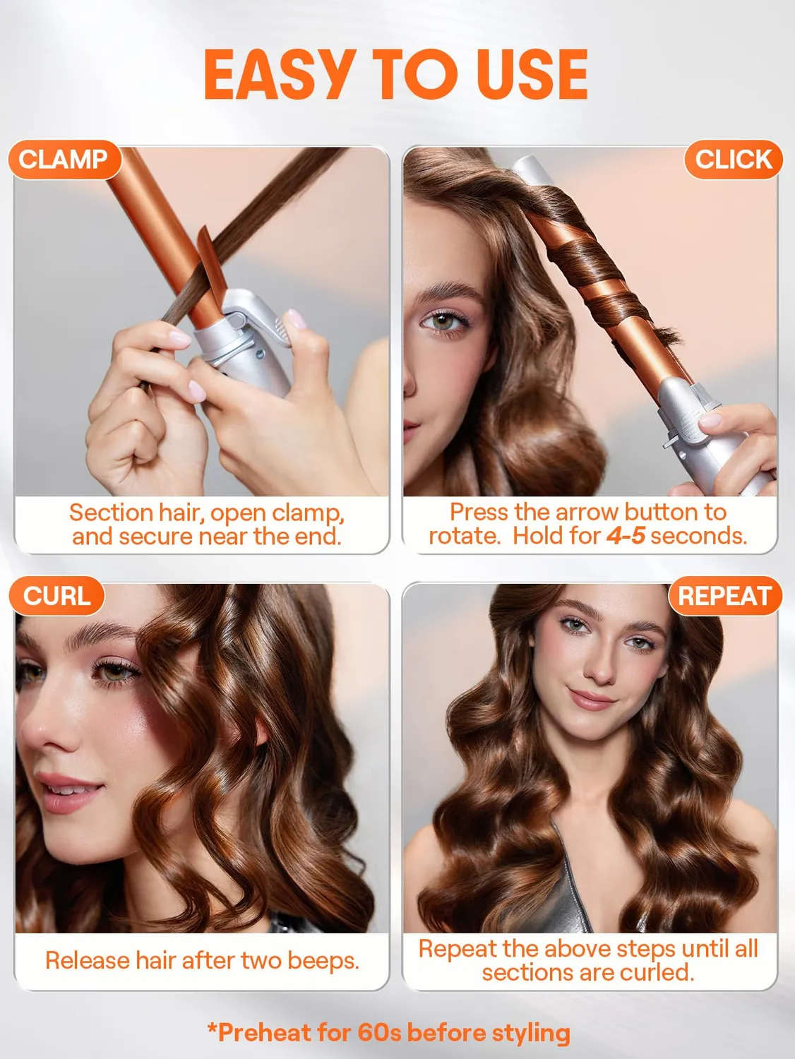 SHEGLAM It-Curl fer à boucler rotatif 25mm céramique auto