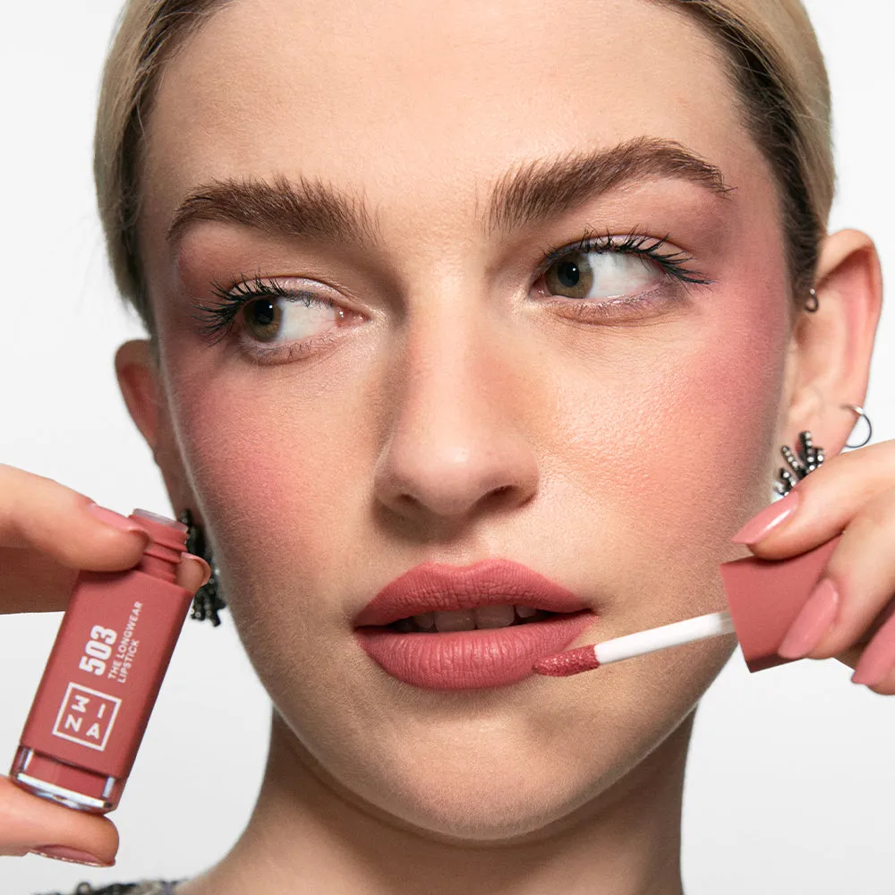 3INA The Longwear Lipstick 503 rouge à lèvres liquide mat 12h