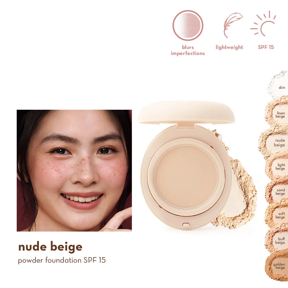 Happy Skin Off Duty Powder fond de teint poudre Skin mat