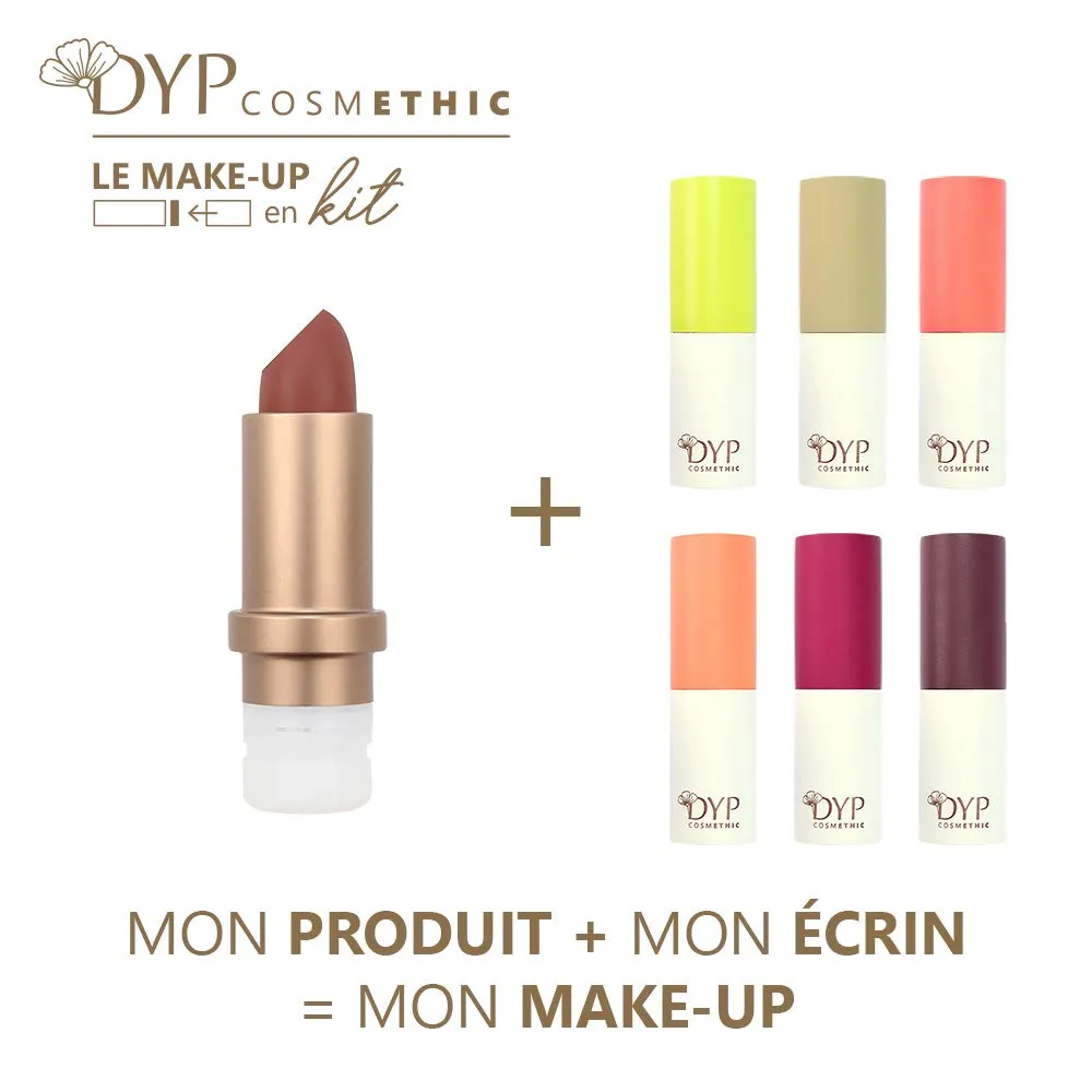 DYP Effrontée 411 Rouge à Lèvres Brun Rouge recharge bio