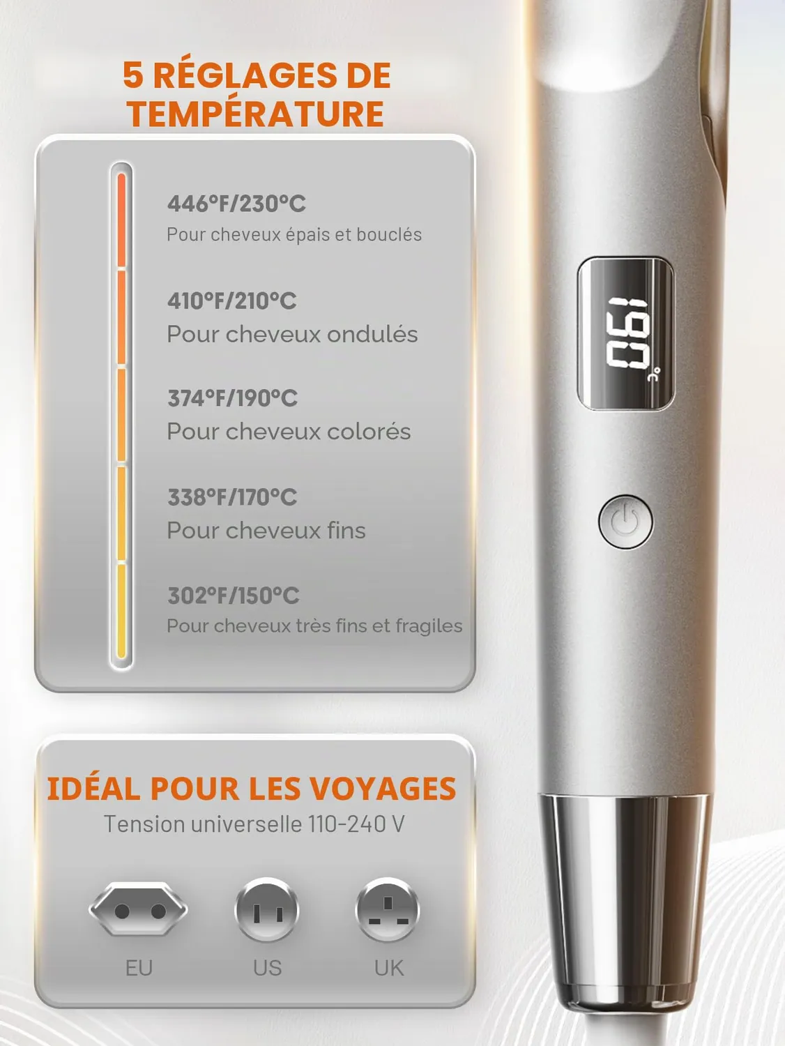SHEGLAM Sleek Chic Twist Kiss lisseur 2-en-1 ionique