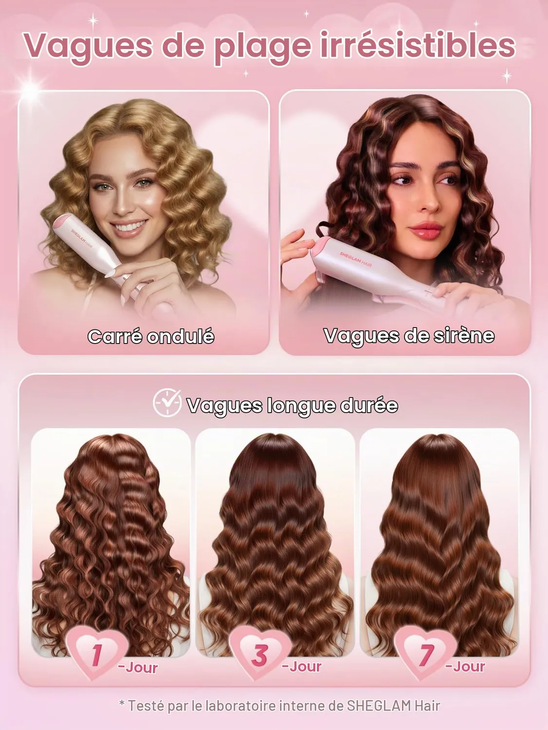 SHEGLAM Cupid's Charm Fer à Boucler Double Rose 19mm