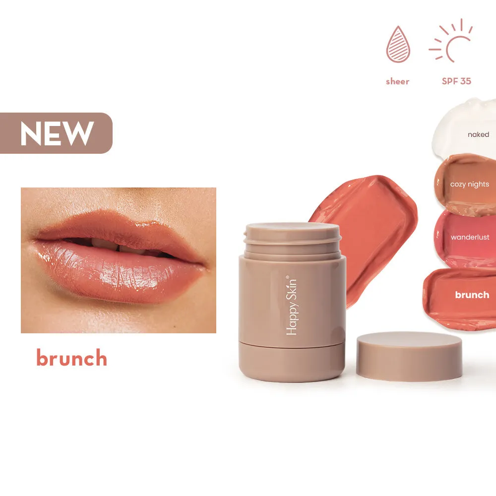Happy Skin Hydro-Peptide Lip Treatment Twist Pod soin lèvres SPF35