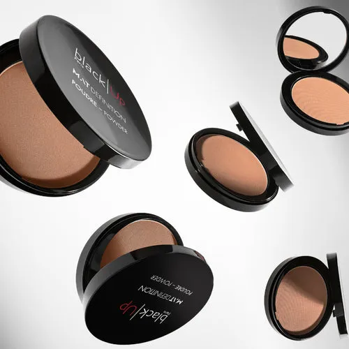 Black Up Matte Definition poudre teint matifiante universelle