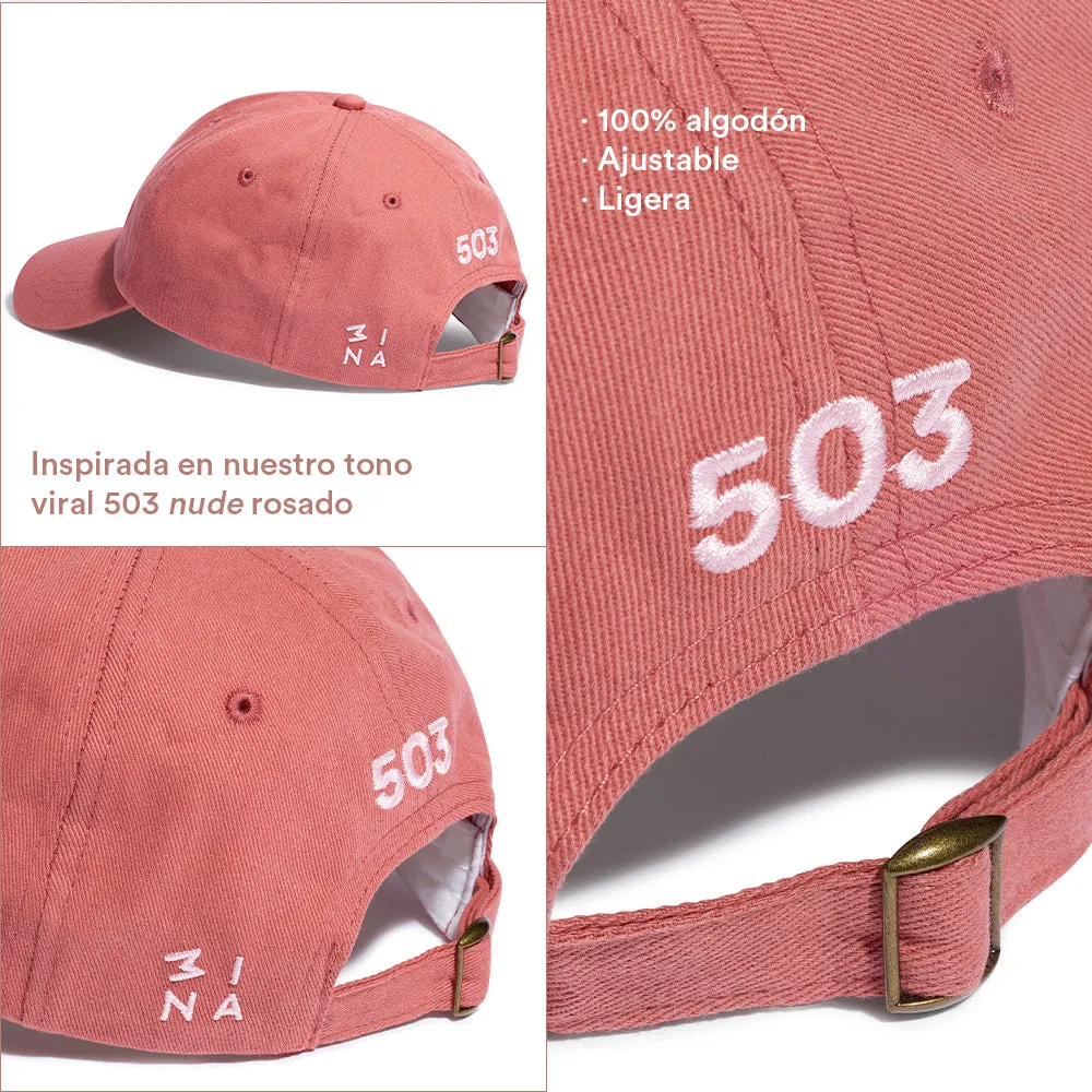 3INA For Everyone 503 casquette coton rose nude