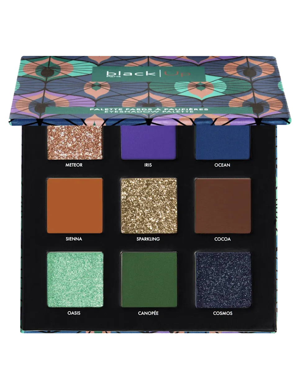Black Up Palette 9 Fards à Paupières pigmentée mats