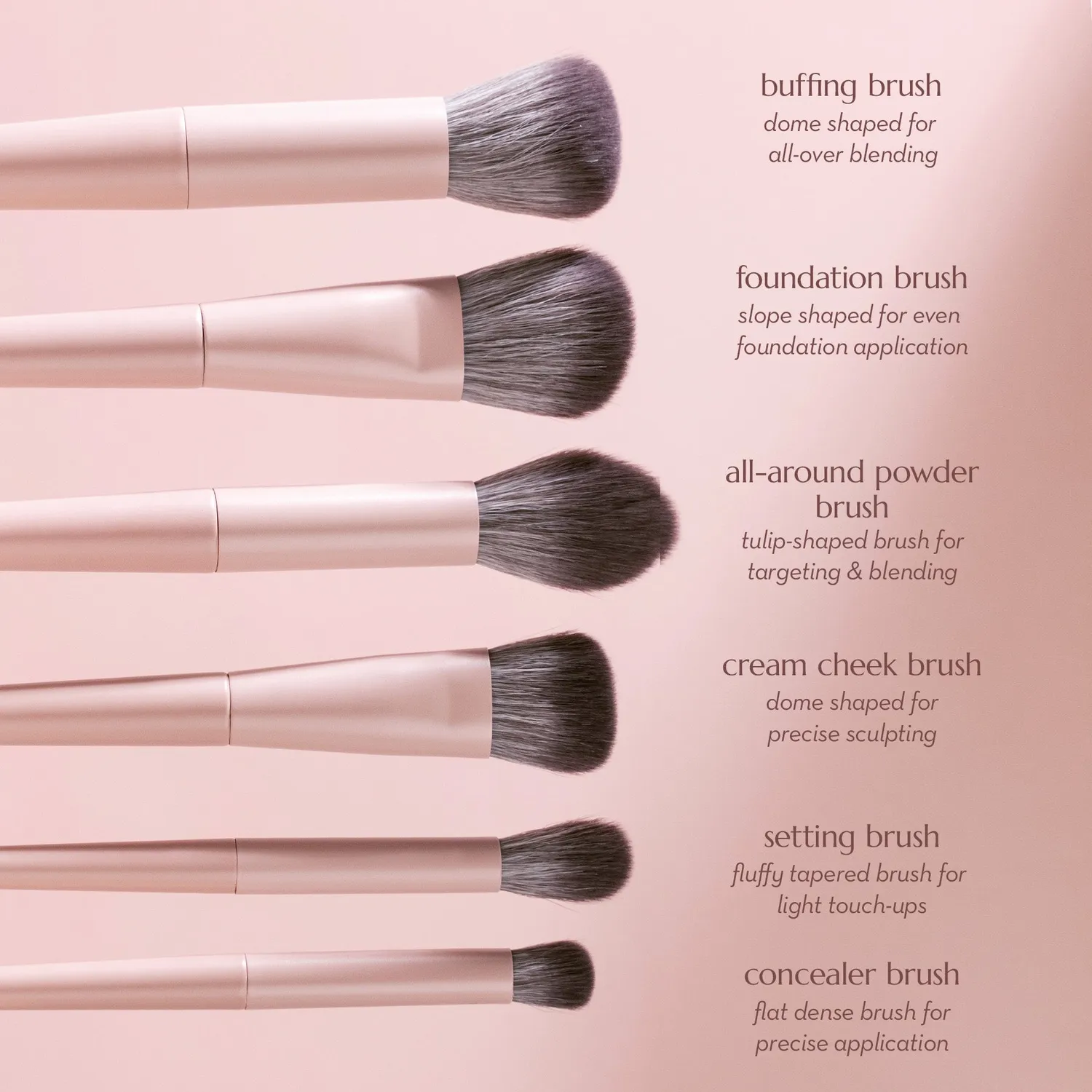 Happy Skin x Marj Full Face set 13 pinceaux maquillage vegan