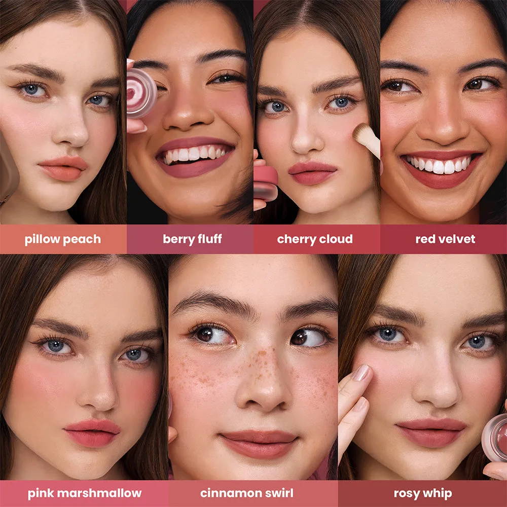 Happy Skin Mallow Pot fard lèvres joues Pink Marshmallow mat