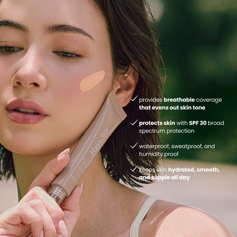 Happy Skin All Day Matte teinte visage SPF30 porcelain beige