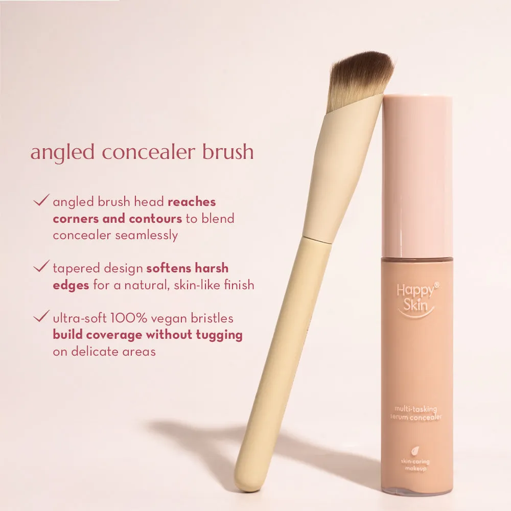 Happy Skin Angled pinceau teint duo correcteur et poudre