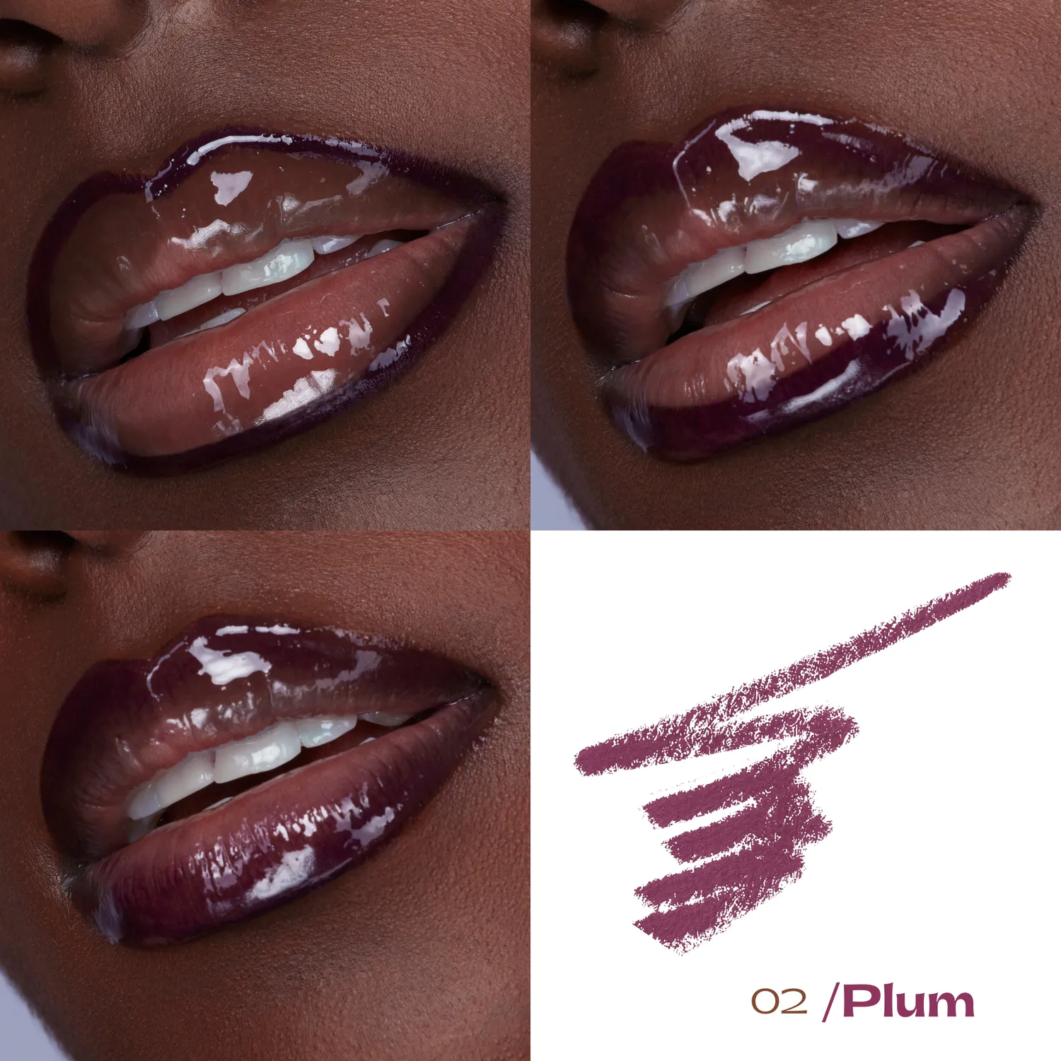 Black Up Lip Locker crayon lèvres plum mat waterproof