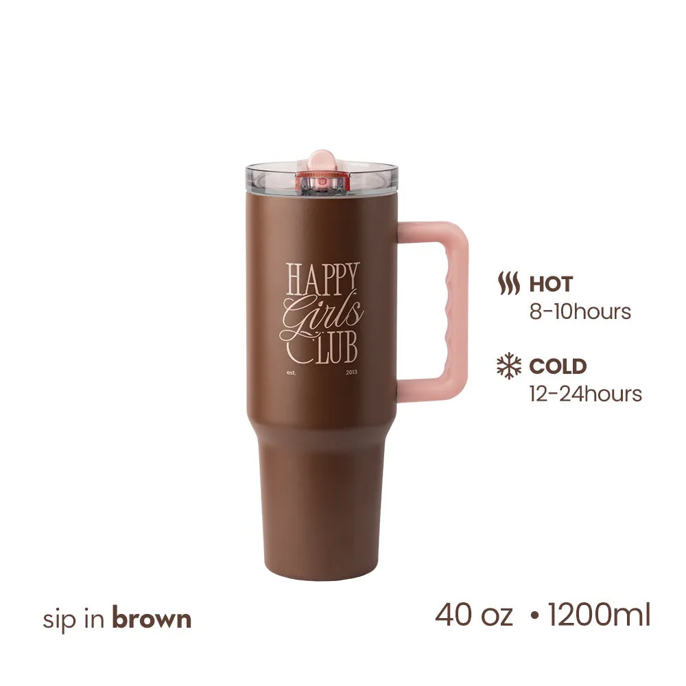 Happy Skin Sip gourde isotherme marron 1 pièce isotherme