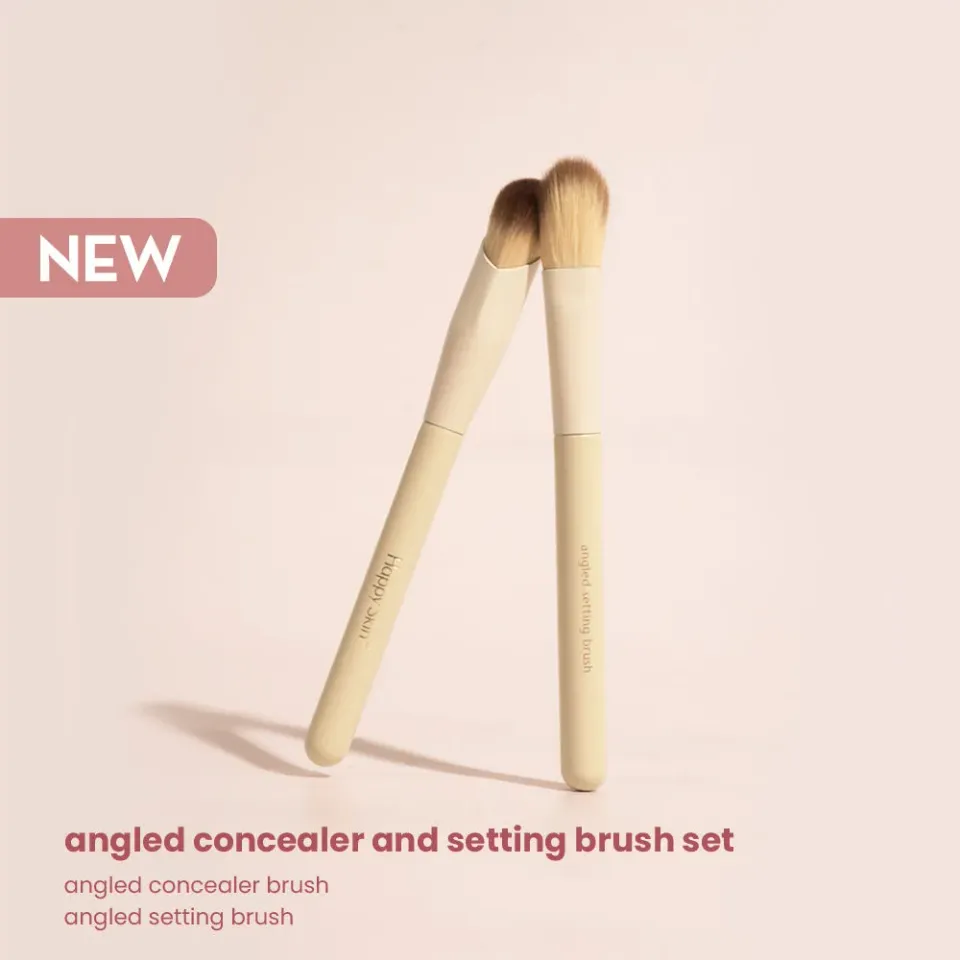 Happy Skin Angled pinceau teint duo correcteur et poudre