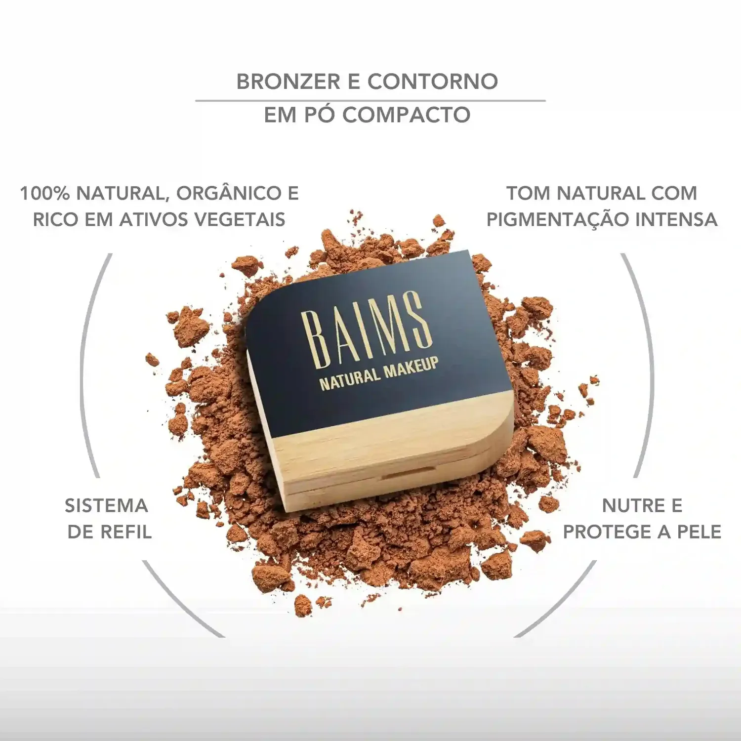 Baims Mineral Bronzer poudre contour 20 Amber Matte