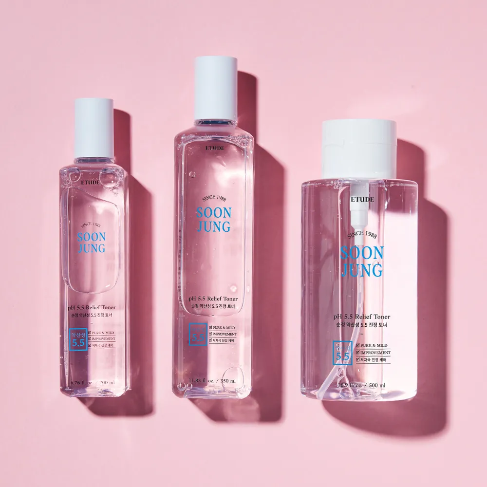 ETUDE Soonjung pH 5.5 Relief Toner lotion tonique 350ml peau sensible
