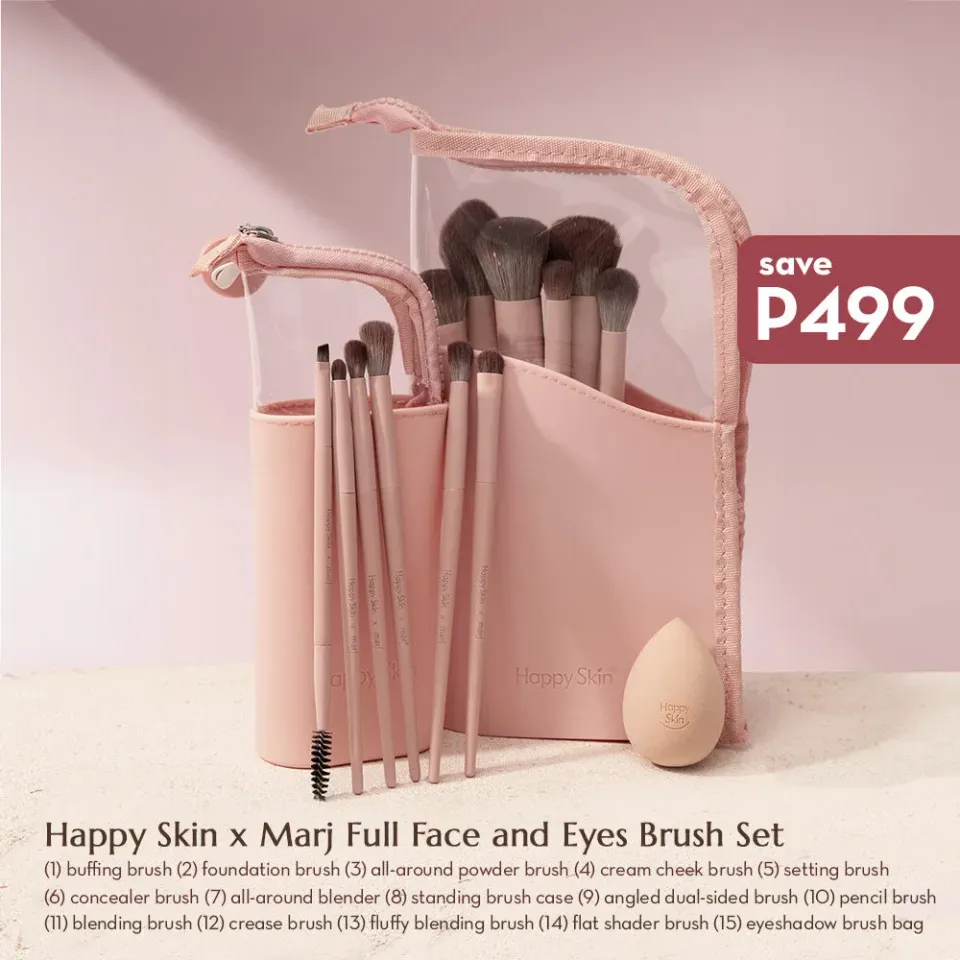Happy Skin x Marj Full Face set 13 pinceaux maquillage vegan