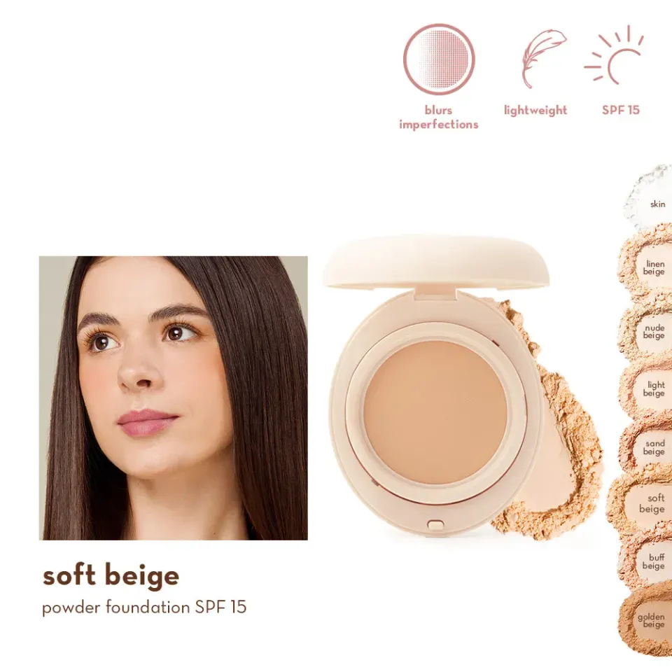 Happy Skin Off Duty Powder fond de teint poudre Skin mat