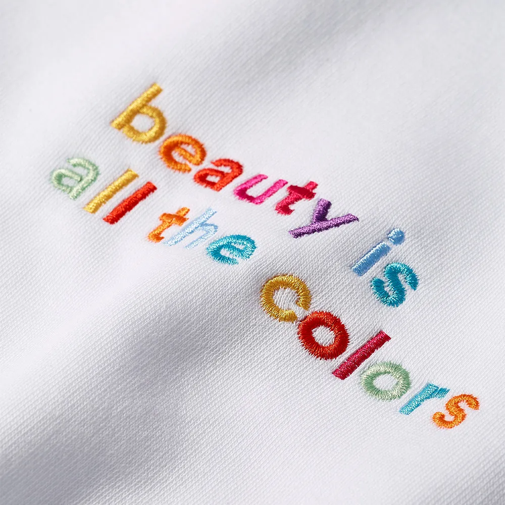 3INA Sudadera sweat coton bio broderie All The Colours unisexe