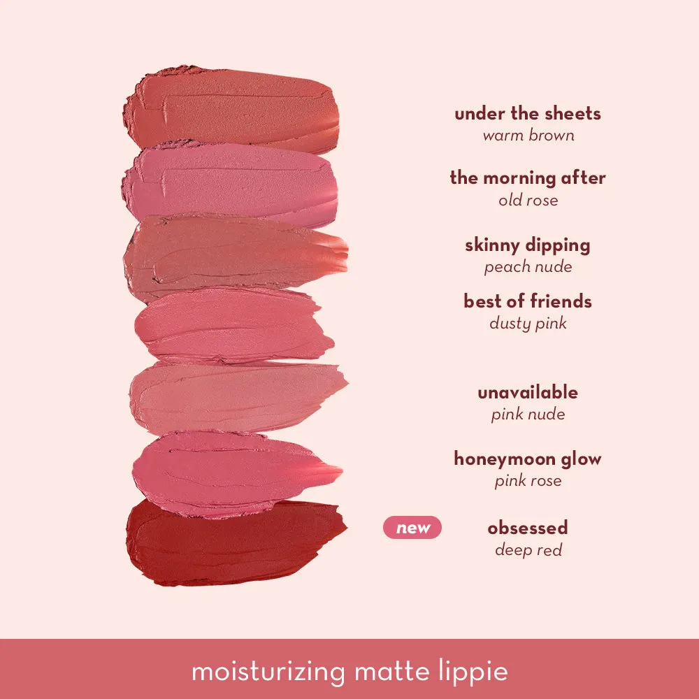 Happy Skin Shut Up and Kiss Me rouge à lèvres Obsessed mat