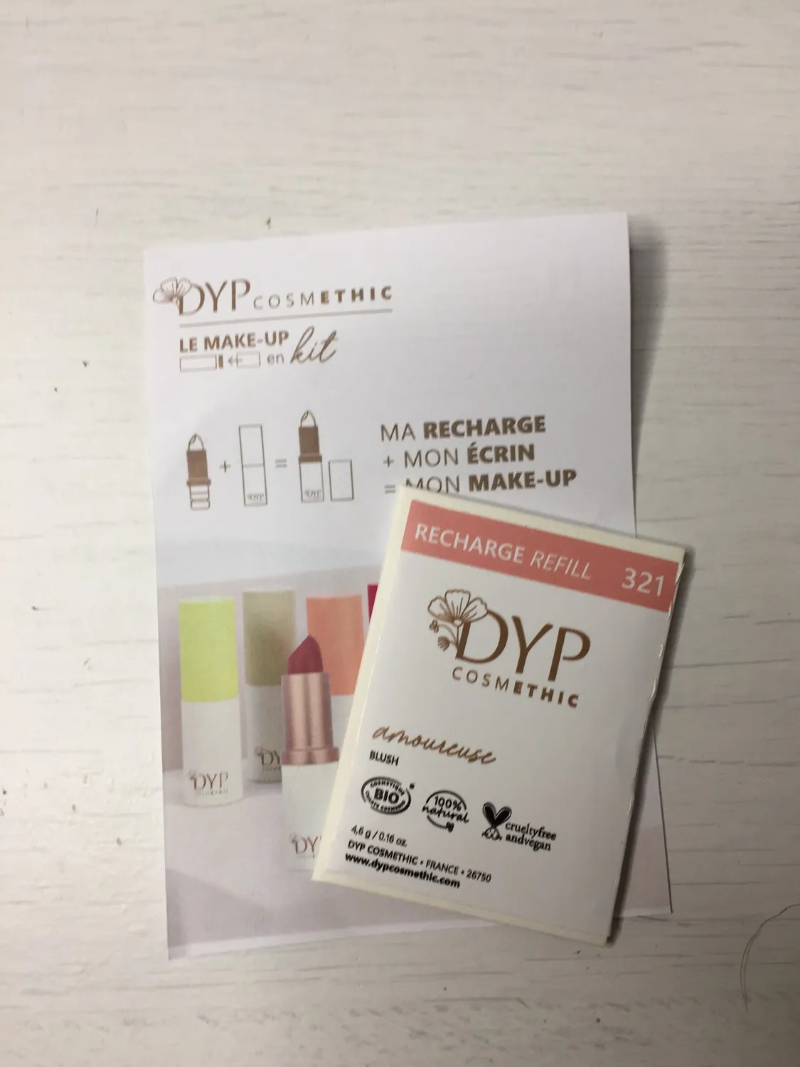 DYP Blush recharge 321 rosé bio naturel