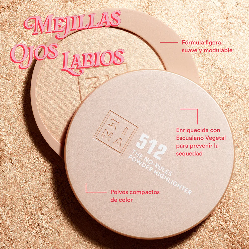 3INA The No-Rules Powder 512 highlighter poudre éclat