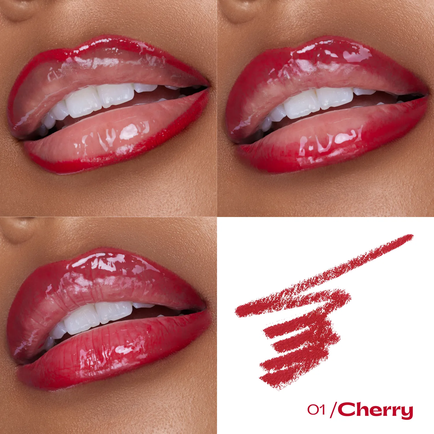 Black Up Lip Locker crayon lèvres cherry rouge mat
